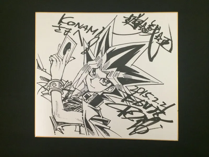 Kazuki Takahashi authentic REAL shikishi educational reference album cover — genuine examples for authenticity study
