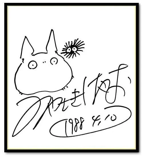 Educational authentic reference image (tumblr_neyzndphW71s5l8hmo1_540). — educational authentic (REAL) shikishi reference associated with Hayao Miyazaki