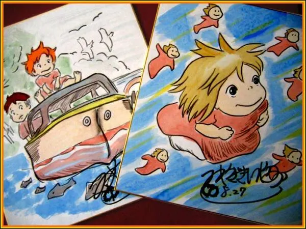 Educational counterfeit reference image (key0623faceimg600x4501362724209mub1). — educational counterfeit (FAKE) shikishi reference associated with Hayao Miyazaki