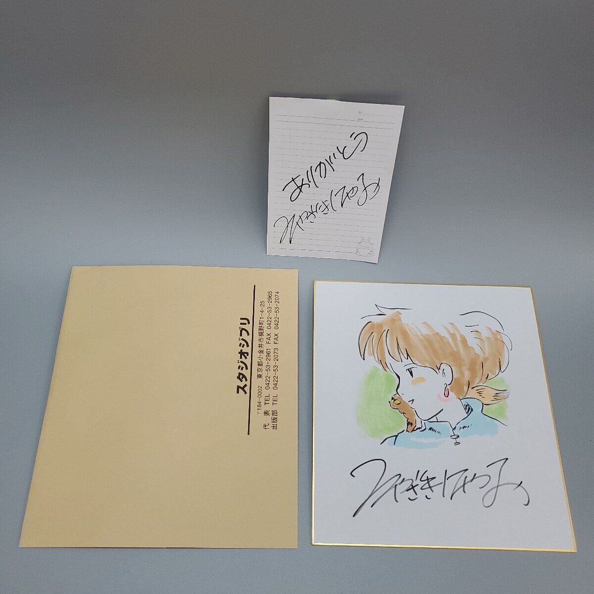 Educational counterfeit reference image (i-img1200x1200-173324055636668d4ec434). — educational counterfeit (FAKE) shikishi reference associated with Hayao Miyazaki