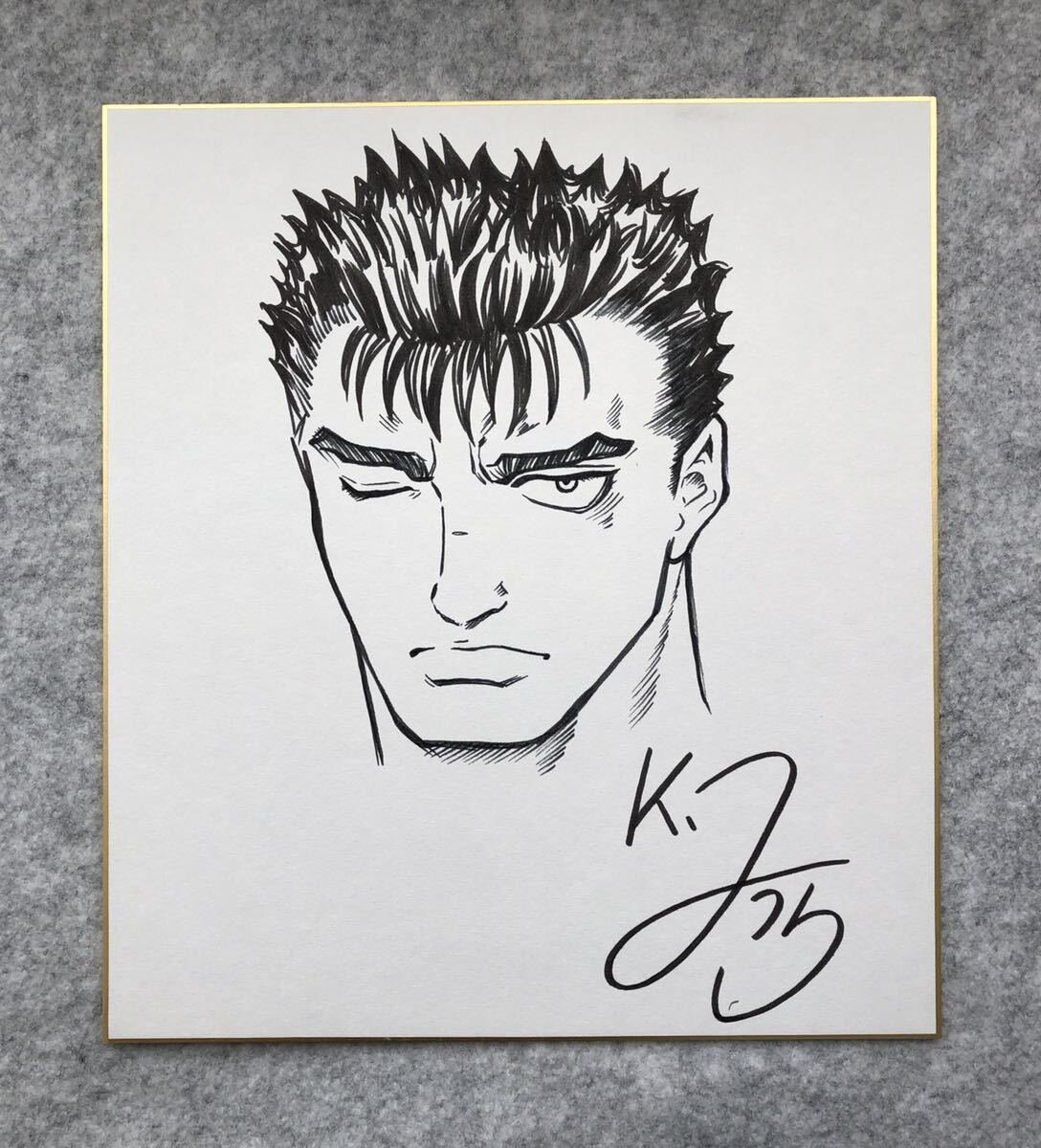 Educational counterfeit reference image (f1065769955.1). — educational counterfeit (FAKE) shikishi reference associated with Kentaro Miura