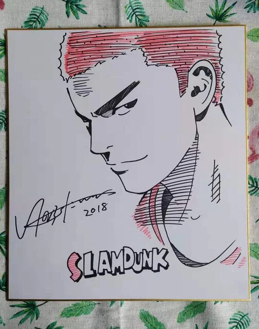 <div style="text-align: center;"><span class="color" style="color:#ff0000"><b>FAKE</b></span></div>
<div style="text-align: center;">TAKEHIKO INOUE</div> — educational counterfeit (FAKE) shikishi reference associated with Takehiko Inoue