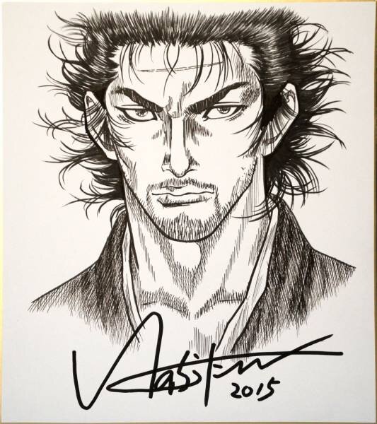 Educational counterfeit reference image (t471338944.1). — educational counterfeit (FAKE) shikishi reference associated with Takehiko Inoue