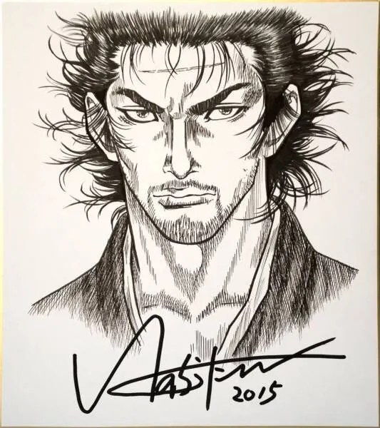 Educational counterfeit reference image (t471338944.1). — educational counterfeit (FAKE) shikishi reference associated with Takehiko Inoue