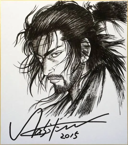 Educational counterfeit reference image (w149085313.1). — educational counterfeit (FAKE) shikishi reference associated with Takehiko Inoue