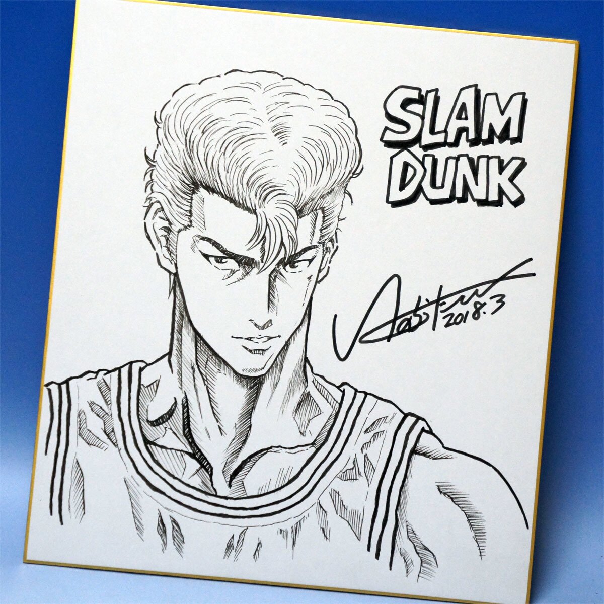 Educational counterfeit reference image (n342273503.1). — educational counterfeit (FAKE) shikishi reference associated with Takehiko Inoue