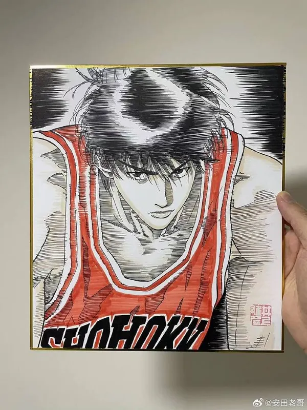 Educational counterfeit reference image (02e60300gy1hkawk1dbhmj20zk1bfthi). — educational counterfeit (FAKE) shikishi reference associated with Takehiko Inoue