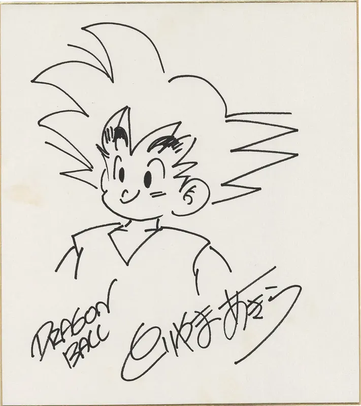 Educational authentic reference image (Screenshot 2024-01-24 015832). — educational authentic (REAL) shikishi reference associated with Akira Toriyama