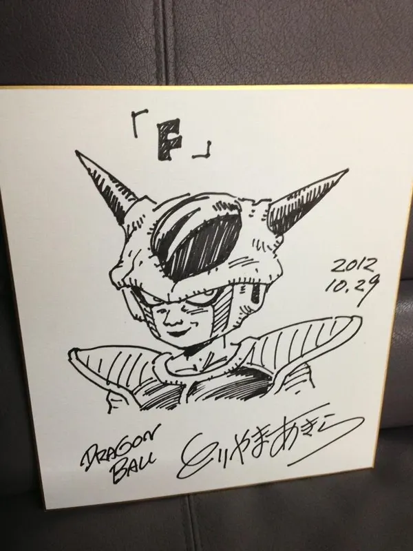 Educational counterfeit reference image (mth_toriyama-01). — educational counterfeit (FAKE) shikishi reference associated with Akira Toriyama