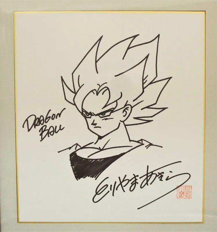 Educational counterfeit reference image (j1039395254.2). — educational counterfeit (FAKE) shikishi reference associated with Akira Toriyama