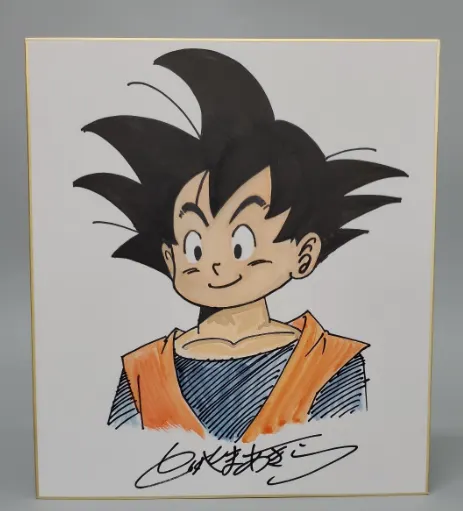 Educational counterfeit reference image (Screenshot 2024-01-24 021410). — educational counterfeit (FAKE) shikishi reference associated with Akira Toriyama