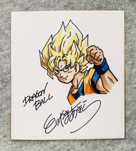 Educational counterfeit reference image (Screenshot 2024-01-24 021457). — educational counterfeit (FAKE) shikishi reference associated with Akira Toriyama