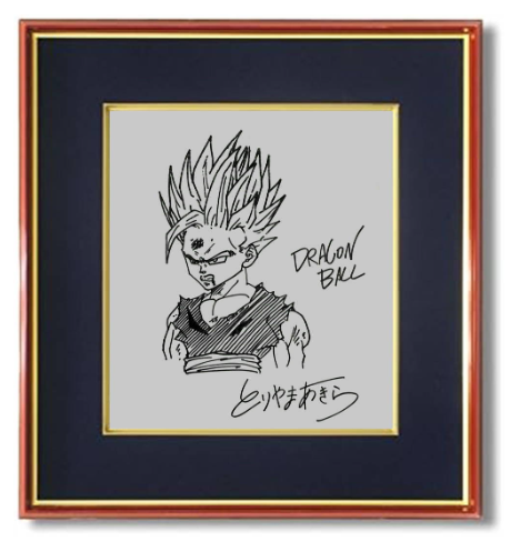 Educational counterfeit reference image (Screenshot 2024-01-24 021515). — educational counterfeit (FAKE) shikishi reference associated with Akira Toriyama