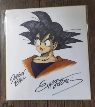Educational counterfeit reference image (Screenshot 2024-01-24 021637). — educational counterfeit (FAKE) shikishi reference associated with Akira Toriyama