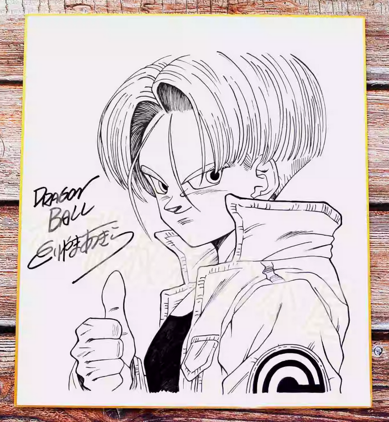 Educational counterfeit reference image (Screenshot 2024-01-24 151515). — educational counterfeit (FAKE) shikishi reference associated with Akira Toriyama