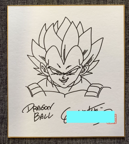 Educational counterfeit reference image (Screenshot 2024-01-24 022227). — educational counterfeit (FAKE) shikishi reference associated with Akira Toriyama