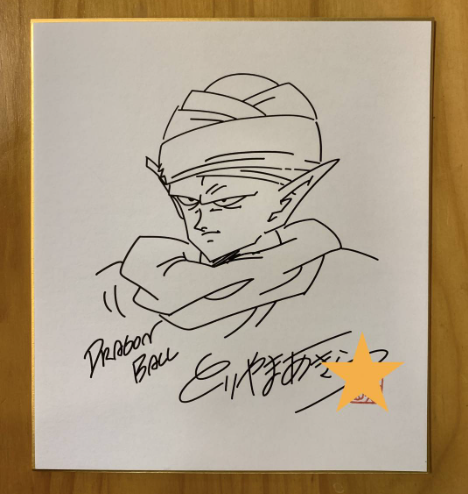 Educational counterfeit reference image (Screenshot 2024-01-24 022241). — educational counterfeit (FAKE) shikishi reference associated with Akira Toriyama