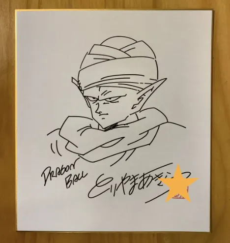 Educational counterfeit reference image (Screenshot 2024-01-24 022241). — educational counterfeit (FAKE) shikishi reference associated with Akira Toriyama