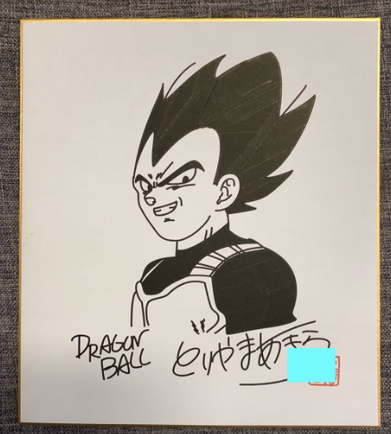 Educational counterfeit reference image (Screenshot 2024-01-24 022258). — educational counterfeit (FAKE) shikishi reference associated with Akira Toriyama