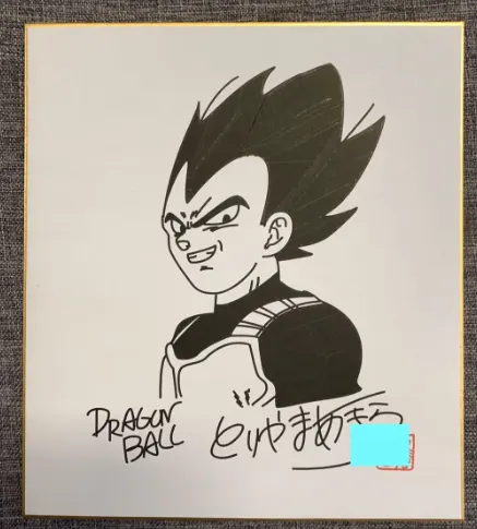 Educational counterfeit reference image (Screenshot 2024-01-24 022258). — educational counterfeit (FAKE) shikishi reference associated with Akira Toriyama