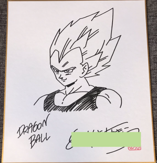 Educational counterfeit reference image (Screenshot 2024-01-24 022608). — educational counterfeit (FAKE) shikishi reference associated with Akira Toriyama