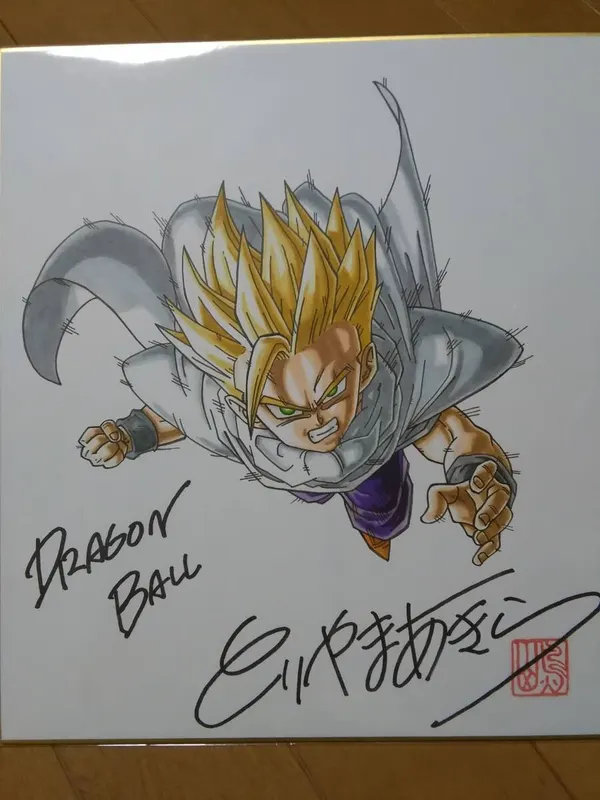 Educational counterfeit reference image (s599189504.1). — educational counterfeit (FAKE) shikishi reference associated with Akira Toriyama