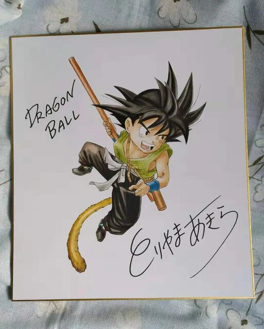 Educational counterfeit reference image (Hbafafe88e72346fa9517c37c665c3157v.jpg_640x640Q90.jpg_). — educational counterfeit (FAKE) shikishi reference associated with Akira Toriyama
