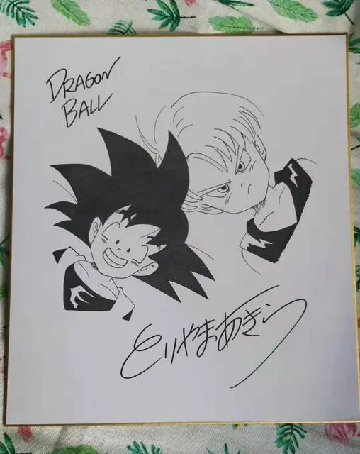 Educational counterfeit reference image (H5ebb4d6dd7004d10a245022f5db3f923Y.jpg_640x640Q90.jpg_). — educational counterfeit (FAKE) shikishi reference associated with Akira Toriyama