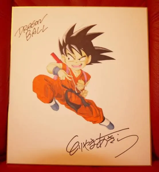 Educational counterfeit reference image (m121674832.1). — educational counterfeit (FAKE) shikishi reference associated with Akira Toriyama