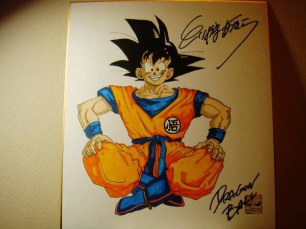 Educational counterfeit reference image (k179605495.1). — educational counterfeit (FAKE) shikishi reference associated with Akira Toriyama