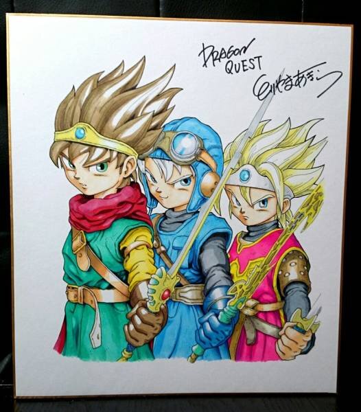 Educational counterfeit reference image (h190611918.1). — educational counterfeit (FAKE) shikishi reference associated with Akira Toriyama