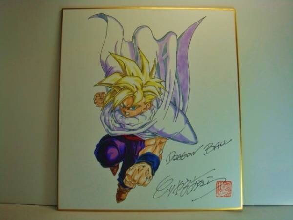 Educational counterfeit reference image (n141629966.1). — educational counterfeit (FAKE) shikishi reference associated with Akira Toriyama