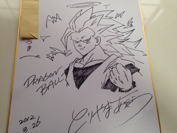 Educational counterfeit reference image (m132746222.1). — educational counterfeit (FAKE) shikishi reference associated with Akira Toriyama
