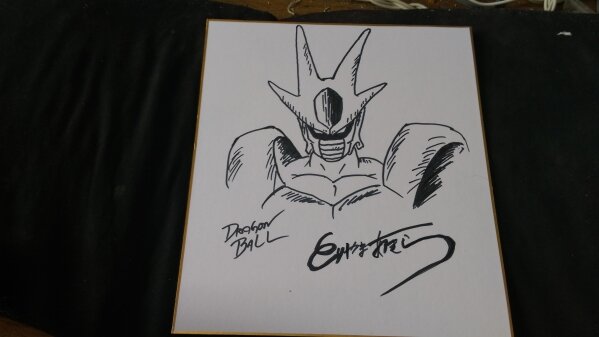 Educational counterfeit reference image (k194530097.1). — educational counterfeit (FAKE) shikishi reference associated with Akira Toriyama