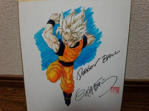 Educational counterfeit reference image (197978430.1). — educational counterfeit (FAKE) shikishi reference associated with Akira Toriyama