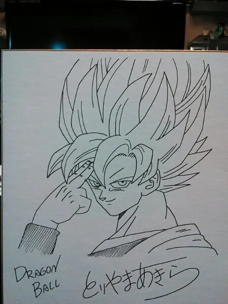 Educational counterfeit reference image (h214038234.1). — educational counterfeit (FAKE) shikishi reference associated with Akira Toriyama