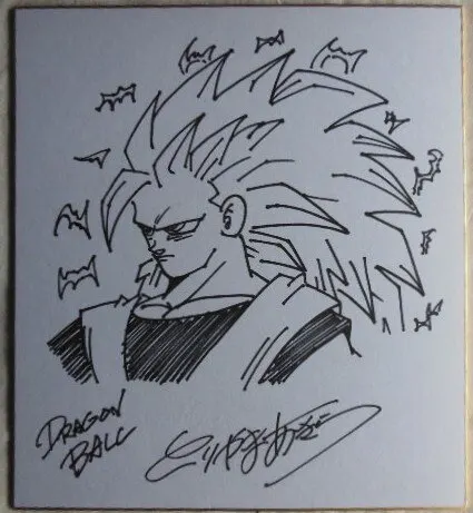 Educational counterfeit reference image (m151505341.1). — educational counterfeit (FAKE) shikishi reference associated with Akira Toriyama