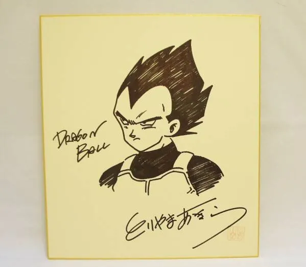 Educational counterfeit reference image (f170879867.1). — educational counterfeit (FAKE) shikishi reference associated with Akira Toriyama