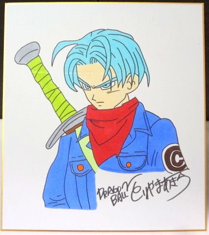 Educational counterfeit reference image (k219972110.1). — educational counterfeit (FAKE) shikishi reference associated with Akira Toriyama