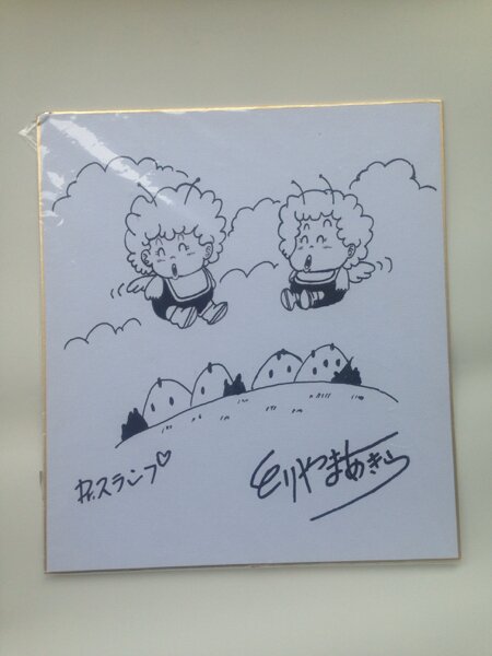 Educational counterfeit reference image (s495829330.1). — educational counterfeit (FAKE) shikishi reference associated with Akira Toriyama