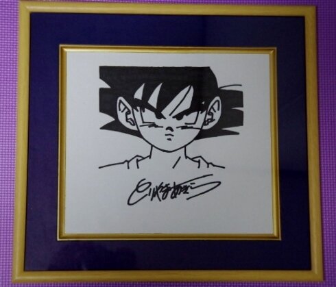 Educational counterfeit reference image (l363821338.1). — educational counterfeit (FAKE) shikishi reference associated with Akira Toriyama