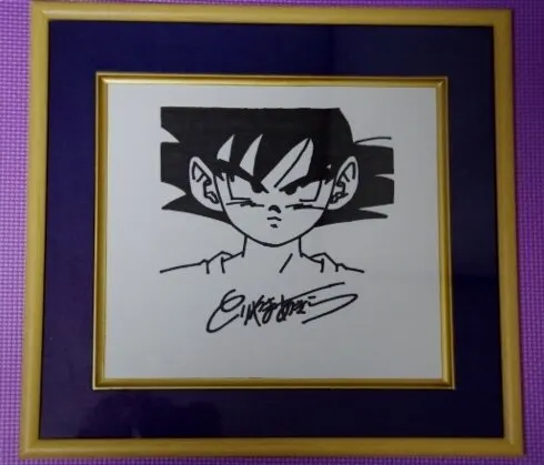 Educational counterfeit reference image (l363821338.1). — educational counterfeit (FAKE) shikishi reference associated with Akira Toriyama