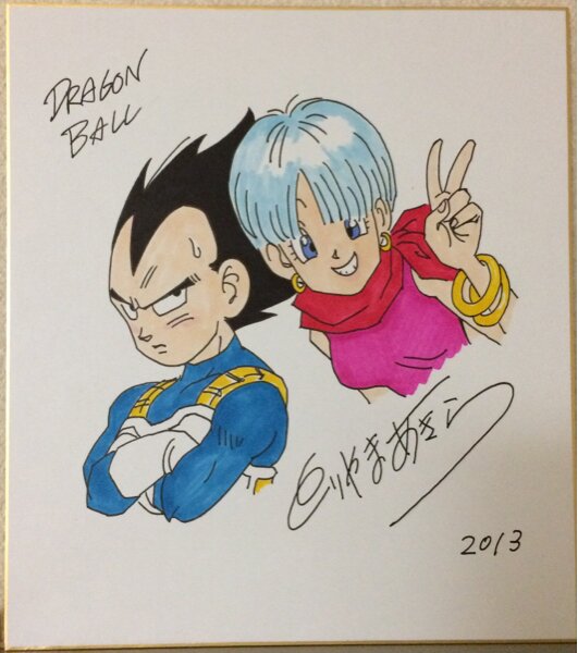 Educational counterfeit reference image (o165032703.2). — educational counterfeit (FAKE) shikishi reference associated with Akira Toriyama