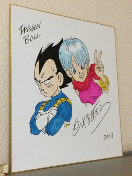 Educational counterfeit reference image (o165032703.1). — educational counterfeit (FAKE) shikishi reference associated with Akira Toriyama