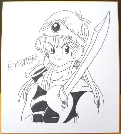 Educational counterfeit reference image (b248206427.1). — educational counterfeit (FAKE) shikishi reference associated with Akira Toriyama