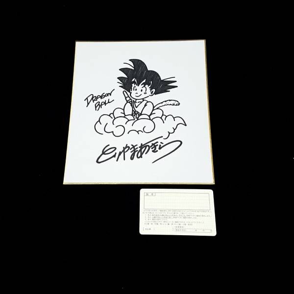 Educational counterfeit reference image (w170958951.1). — educational counterfeit (FAKE) shikishi reference associated with Akira Toriyama