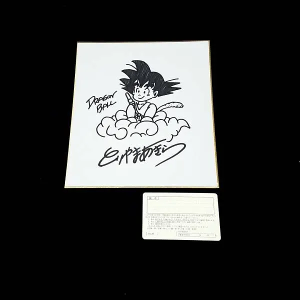 Educational counterfeit reference image (w170958951.1). — educational counterfeit (FAKE) shikishi reference associated with Akira Toriyama