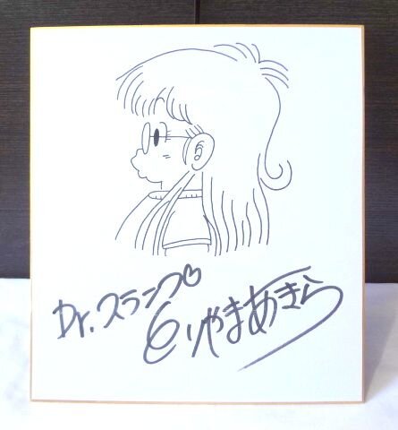 Educational counterfeit reference image (b254449081.1). — educational counterfeit (FAKE) shikishi reference associated with Akira Toriyama