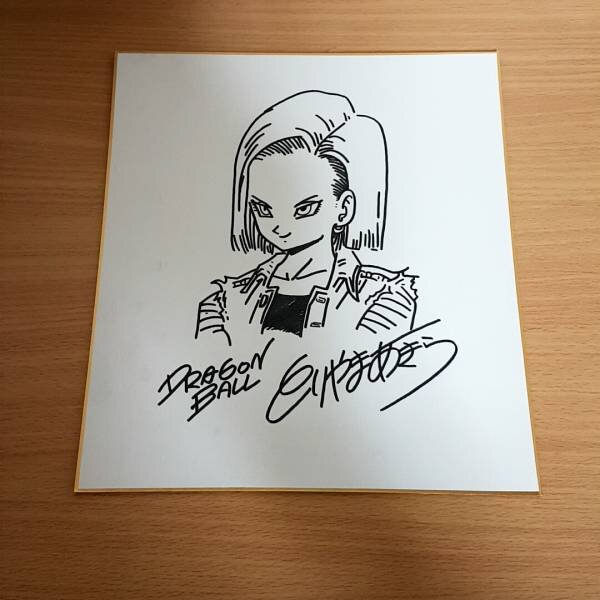 Educational counterfeit reference image (v498741977.1). — educational counterfeit (FAKE) shikishi reference associated with Akira Toriyama