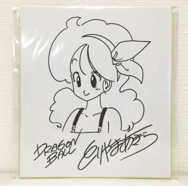Educational counterfeit reference image (f222318368.3). — educational counterfeit (FAKE) shikishi reference associated with Akira Toriyama